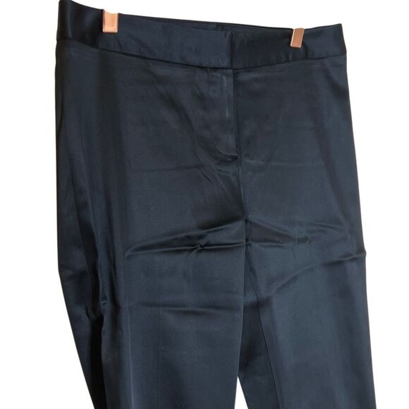 Talbots NWT Signature Low Rise Flat Front Cropped Trouser Pants Black Size 4P - Picture 3 of 11